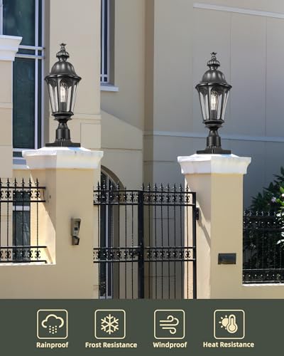 HWH Outdoor Post Lights Lamp Post Light Fixture