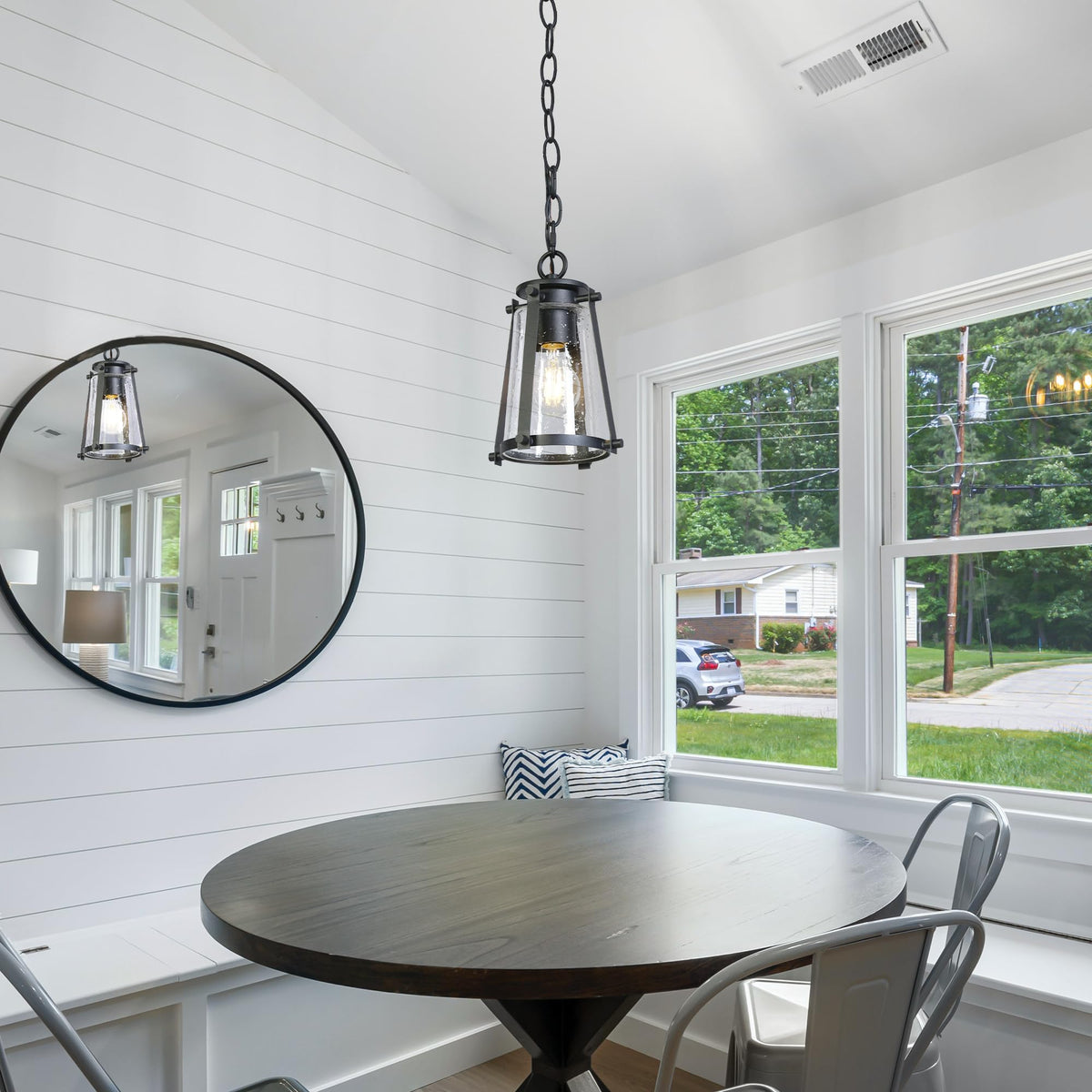 Pendant Light Kitchen Island (6.5" W x 9.7" H / Black)