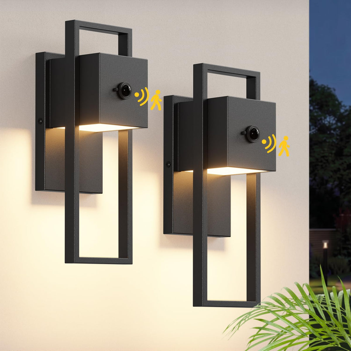 2 PackMotionSensorOutdoorWallLights (Motion Sensor)