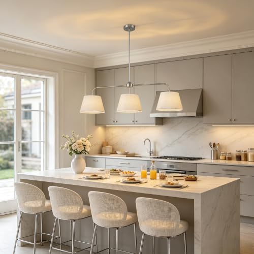 40" Nickel Kitchen Island Lighting (Nickel)
