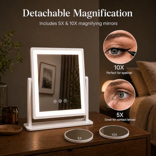 LED Vanity Makeup Mirror with Lights for Women and Mom