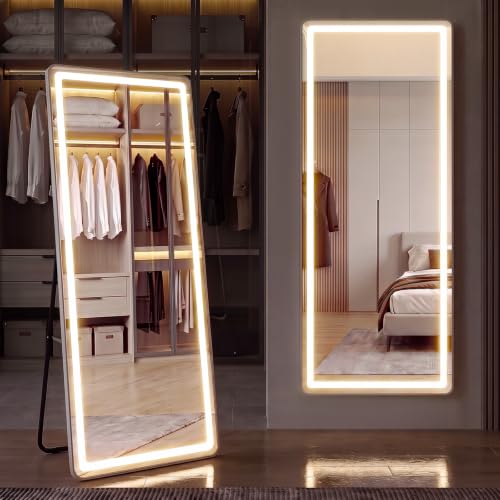 16"x60" Full Length Mirror with Lights (Basic Led-white Rect / 60"L x 16"W)