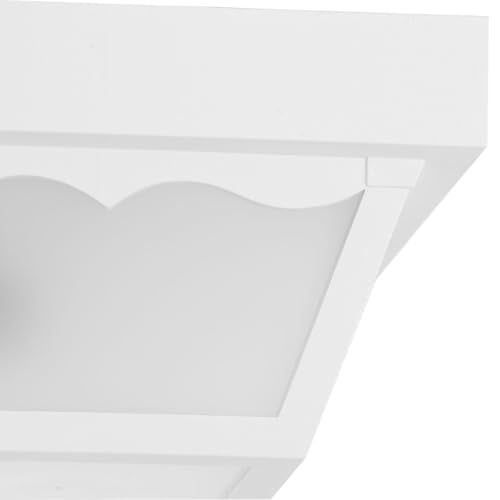 10.25" 2 Light Flush Mount Light (White / 10.25-Inch Diameter x 5.5-Inch Height / 2-Light)