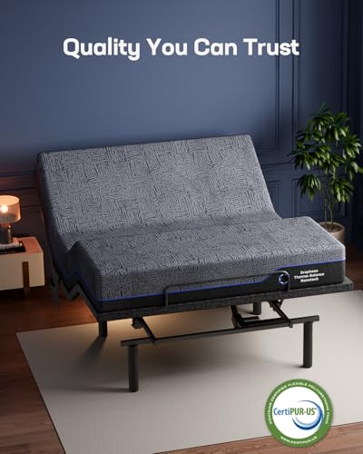 NS1 Massage Adjustable Base with Mattress Set (Twin XL / Massage Base with 14" Mattress)
