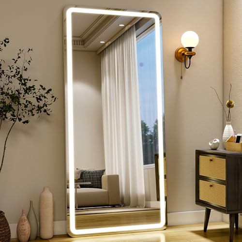 26x68 inch Full Length Mirror with Lights (68"L x 26"W)