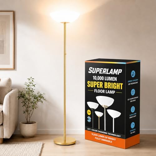 Modern Floor Superlamp 10000 Lumen (Gold)