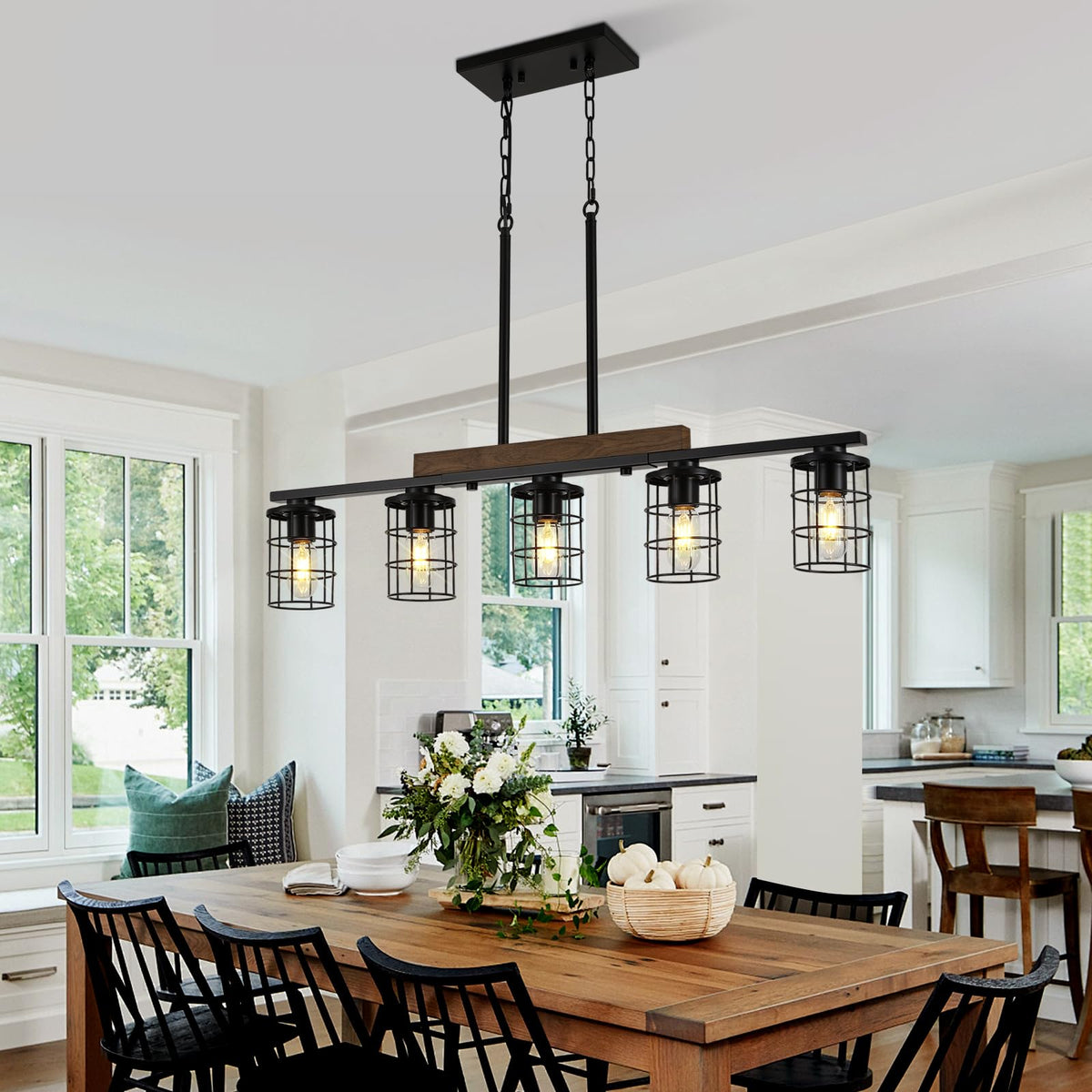 5 Light Farmhouse Kitchen Light Fixture (5-Light)