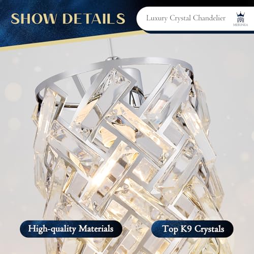 Crystal Pendant Light (Round Chrome)