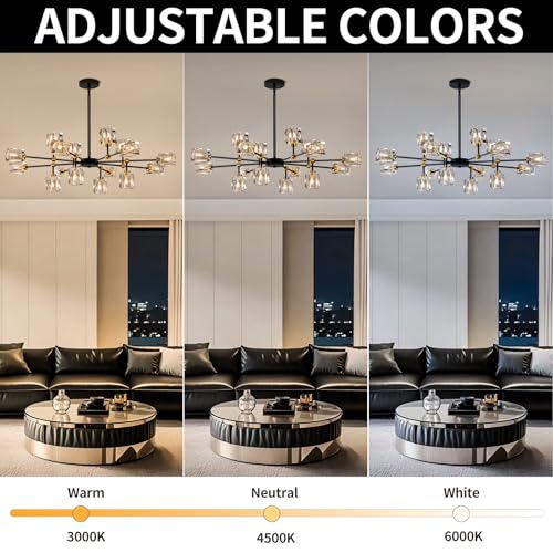 Sputnik Crystal Chandelier with 16 (Black / 16-Light)