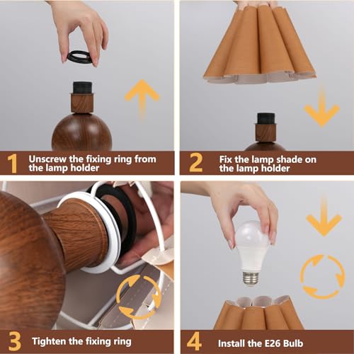 Cute Small Table Lamp (Coffee+Brown)