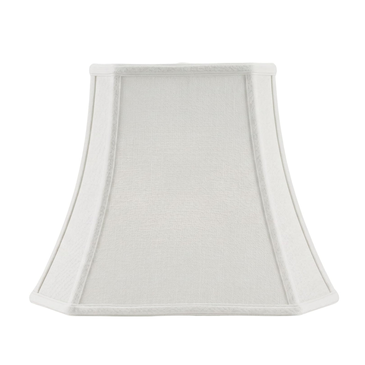 BSO-710-12LNWH Rectangle Cut Corner Basic Lamp Shade, (5x6.5) x (8x12) x 10, Linen White ((5x6.5) x (8x12) x 10 / Linen White)