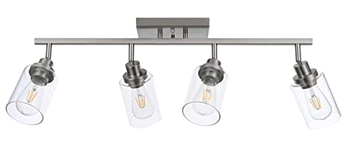 4 Light Track Lighting Kit 28.7 Inch Bathroom Vanity Light Fixtures (Brushed Nickel / 4-Light)