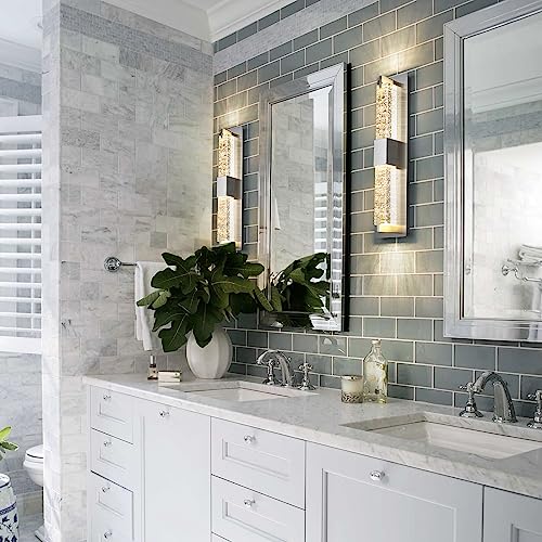 LED Wall Sconce Light (Nickel 19")