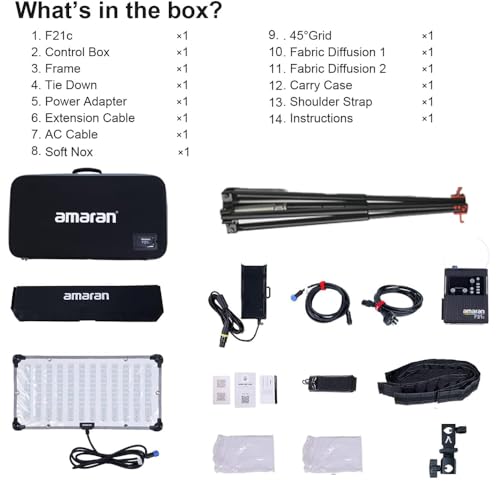 Amaran F21C 100W RGBWW Flexible Led Video Light 2500K~7500K