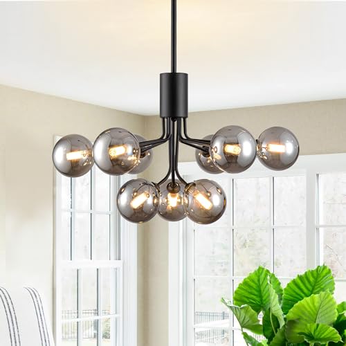 Sputnik Chandeliers for Bedrooms with Glass Globe