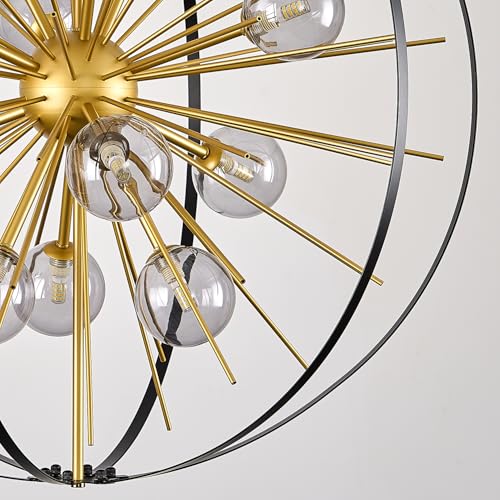 Modern Industrial Sputnik Chandelier Hanging Firework Light Fixture