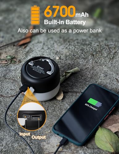 LED Camping Lantern Rechargeable 1000LM (Black)