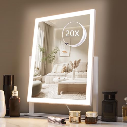 Lighted Makeup Mirror (17.4"L x 13.1"W)