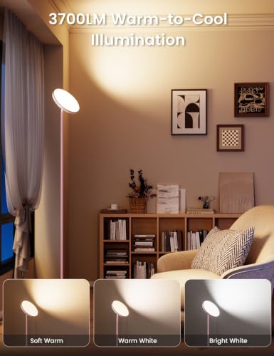 UFO Torchiere Floor Lamp (Pink)
