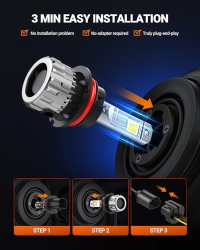 9004 Bulbs 70000LM Brighter (Cool White / 9004)