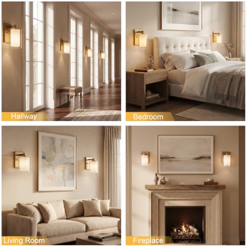 Wall Sconces Set of Two Matte Black Vanity Lights for Bathroom Indoor