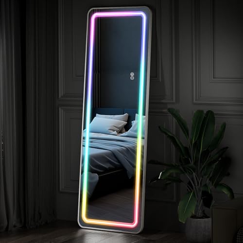LED Full Length Mirror (Rgb Mirror-rectangular / 63"L x 20"W)