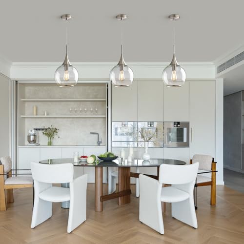 Pendant Lights Kitchen Island (Brushed Nickel / 1 Pack-10inch)