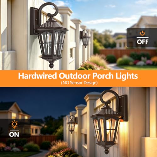 16'' Outdoor Wall Lights 2 Packs (Brown)