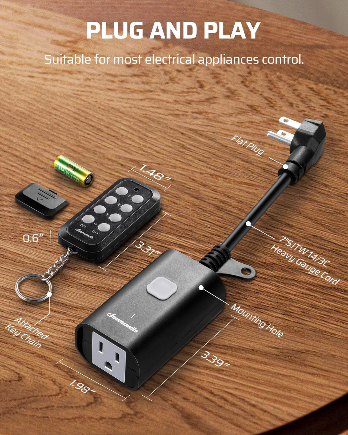 Outdoor Remote Control Outlet