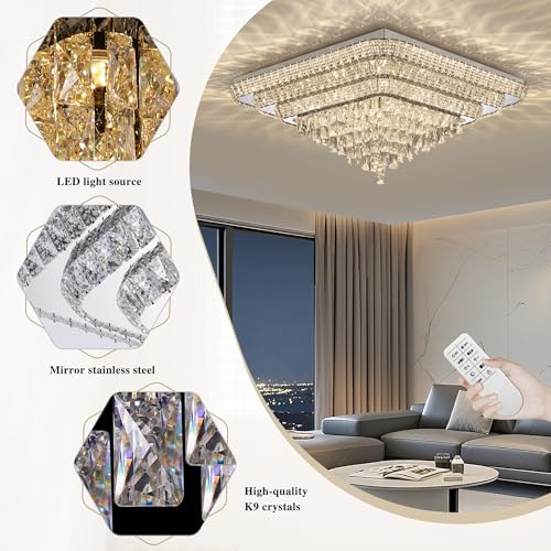 Crystal Chandeliers (Silver / 43 inches)