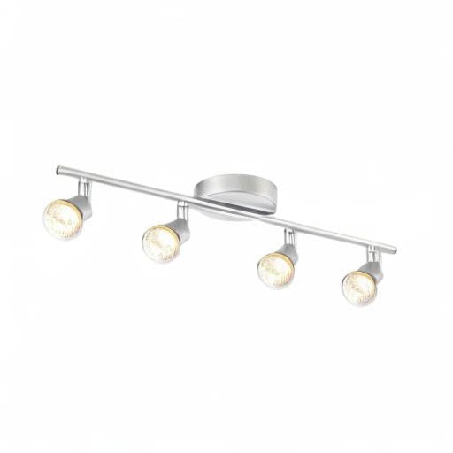 58932 Payton Collection 4 Bar Track Light (Matte Silver / 4-Light)