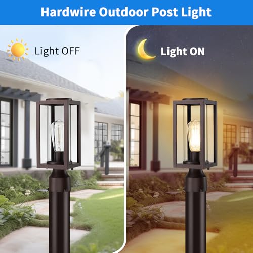 Outdoor Post Lights Lamp Post Light Fixture 2 Pack