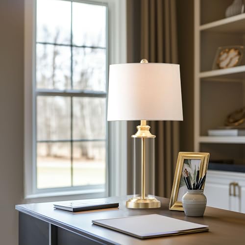 Table Lamp for Bedroom Set of 2 (Gold / 13"Dia x 26"H(2))