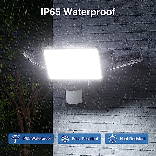 150W Motion Sensor Lights Outdoor for Outside (Black)