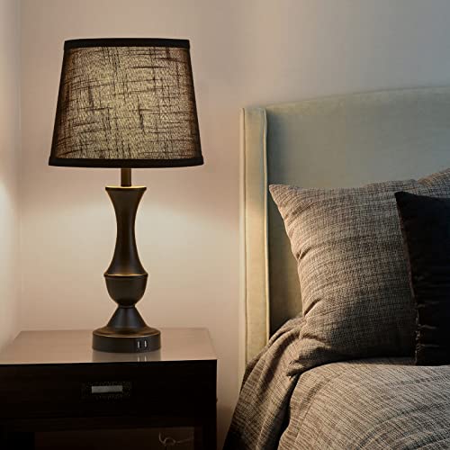 Black Touch Table Lamps Set of 2 (Black / 22in)