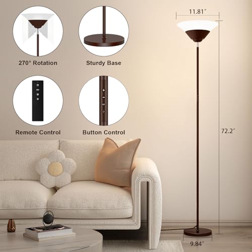 Floor Lamps for Living Room (Brown)
