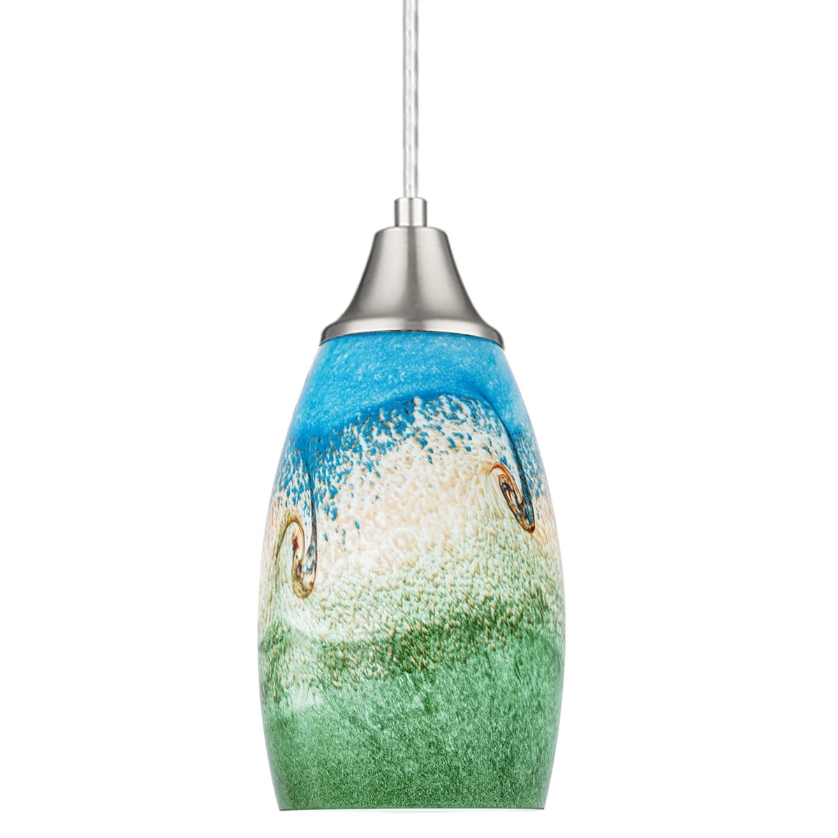 Mini Glass Pendant Lights (Multi color-1Pack)