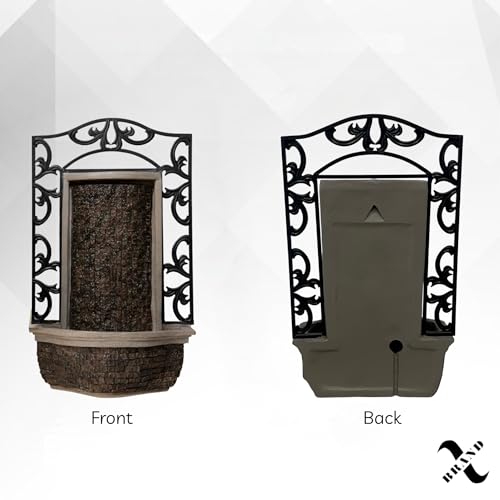 39" 2 Tier Outdoor Freestanding Solar Water Fountain