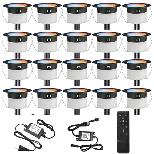 LED Deck Lights Kit (20 Pack / Rgbw (Wifi Controller))