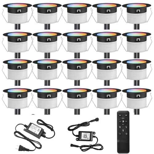 LED Deck Lights Kit (20 Pack / Rgbw (Wifi Controller))