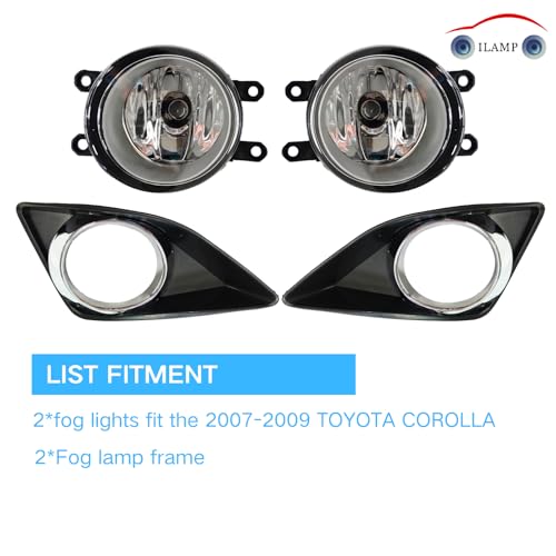 Front Fog Lamps Assembly Compatible with Corolla Altis 2008 2009 2010 (Fit for Corolla Altis 2008-2010)