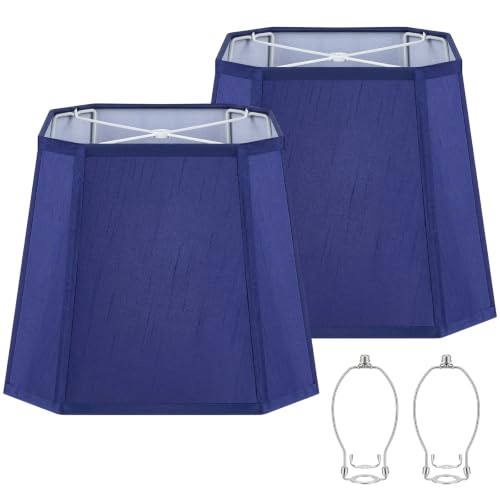 Rectangle Lamp Shades Set of 2 (Dark Blue)
