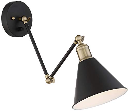 Wray Black and Antique Brass Plug (Set of 2 - Brass and Black)