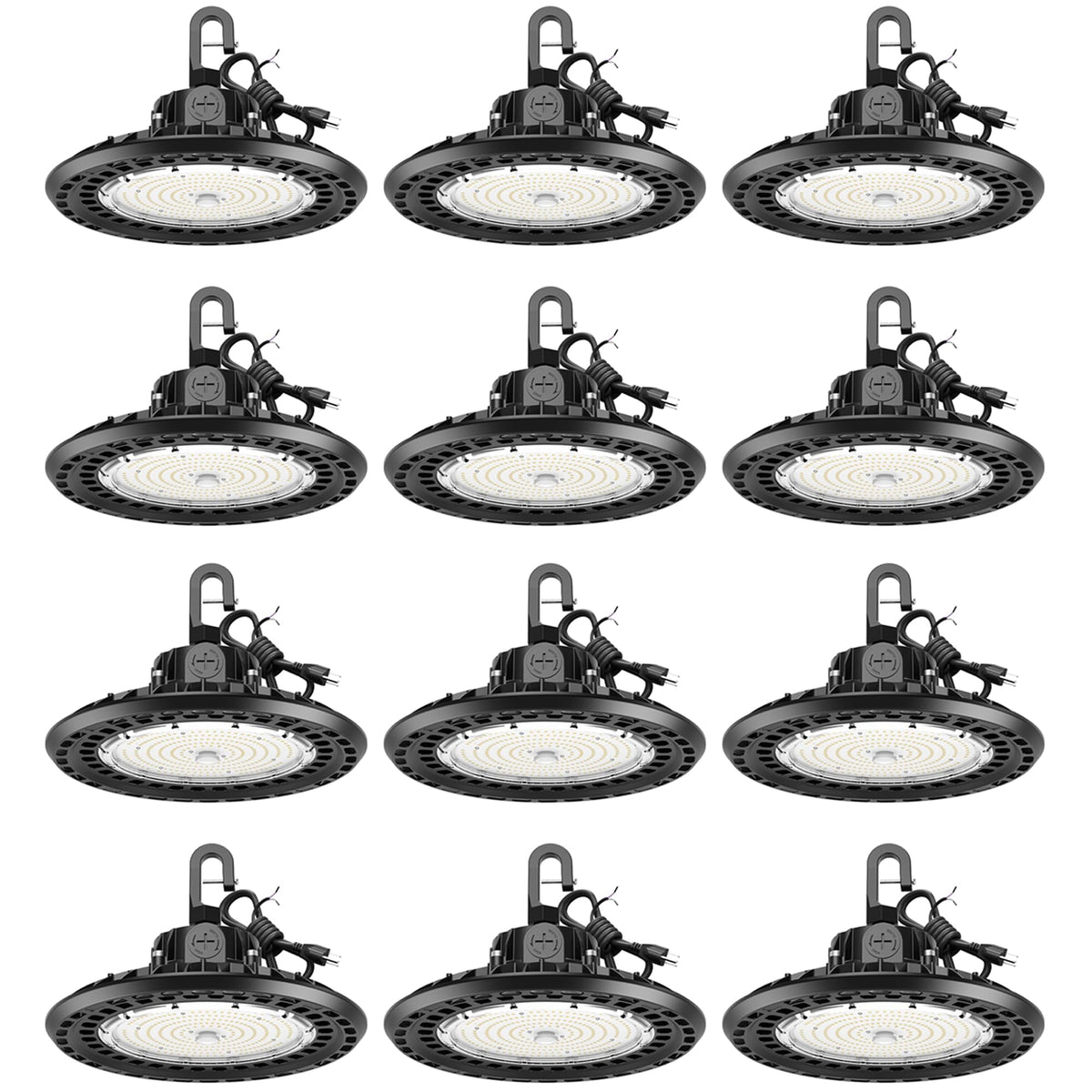 Super Bright 240W UFO High Bay LED Shop Lights (240-12PACK)