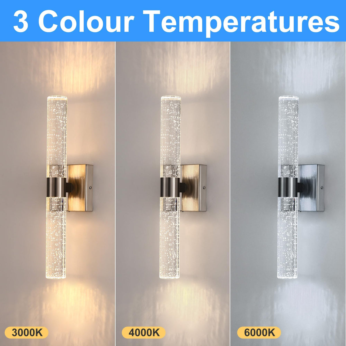 Modern Wall Sconces Set of Two (Nickel / 18in)