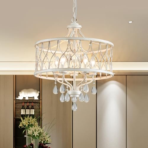 Farmhouse Crystal Ceiling Light Fixture