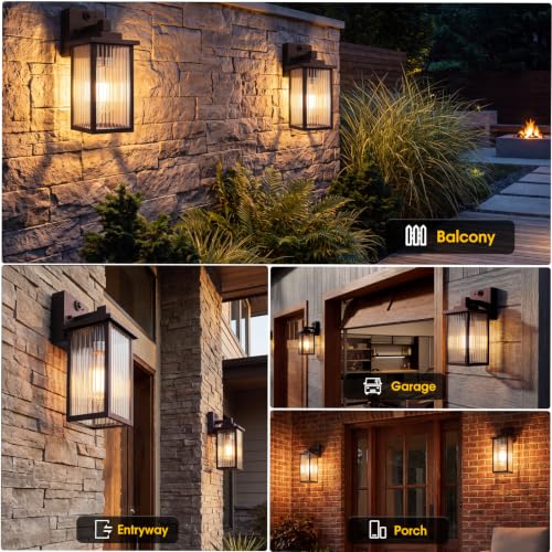 2 Pack Motion Sensor Wall Light (Oil-Rubbed Bronze / 10.6''-2 Pack)