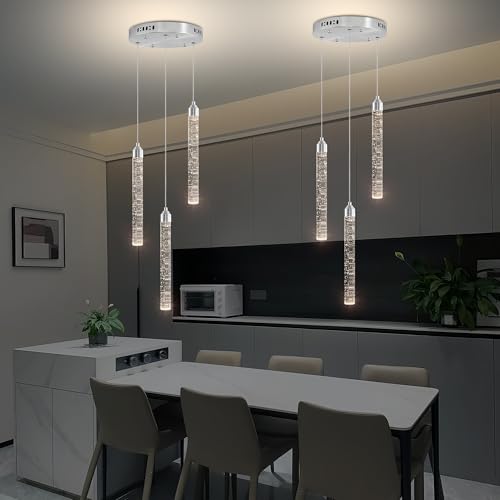 3 Lights Crystal Staircase Chandelier Chrome (Chrome / 3 lights)