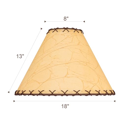 Set of 2 Parchment Lampshade (6"x 18"x 11.5")