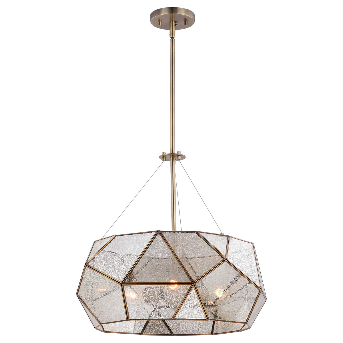 Euclid 3 Light Aged Brass Mid (Aged Brass / Med Pendant)